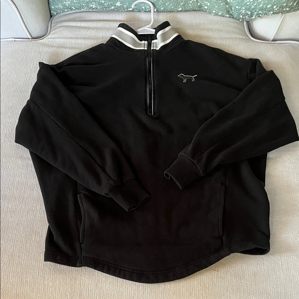 Victoria's Secret ‘PINK’ Black 1/4 zip Sweater